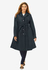 Pleated Trench Coat, BLACK, hi-res image number null