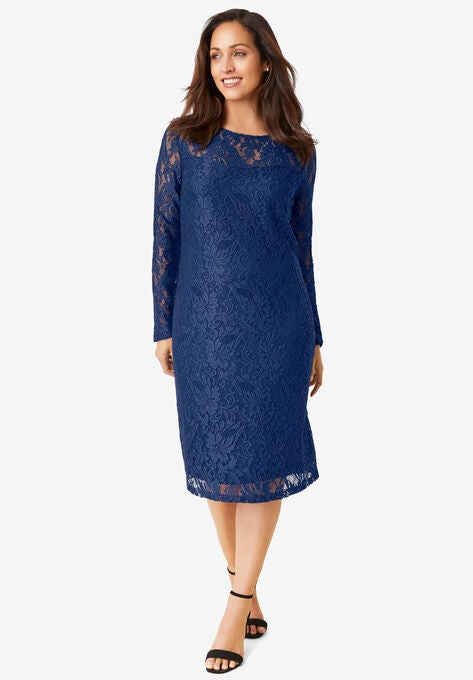 Lace Shift Dress, , hi-res image number null