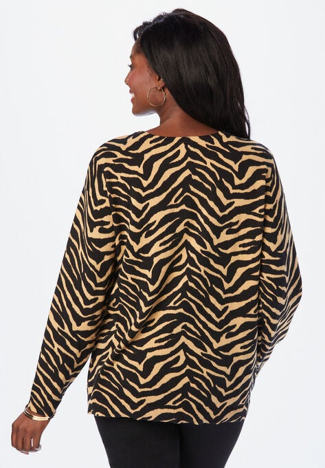 Crewneck Print Sweater, , on-hover image number null