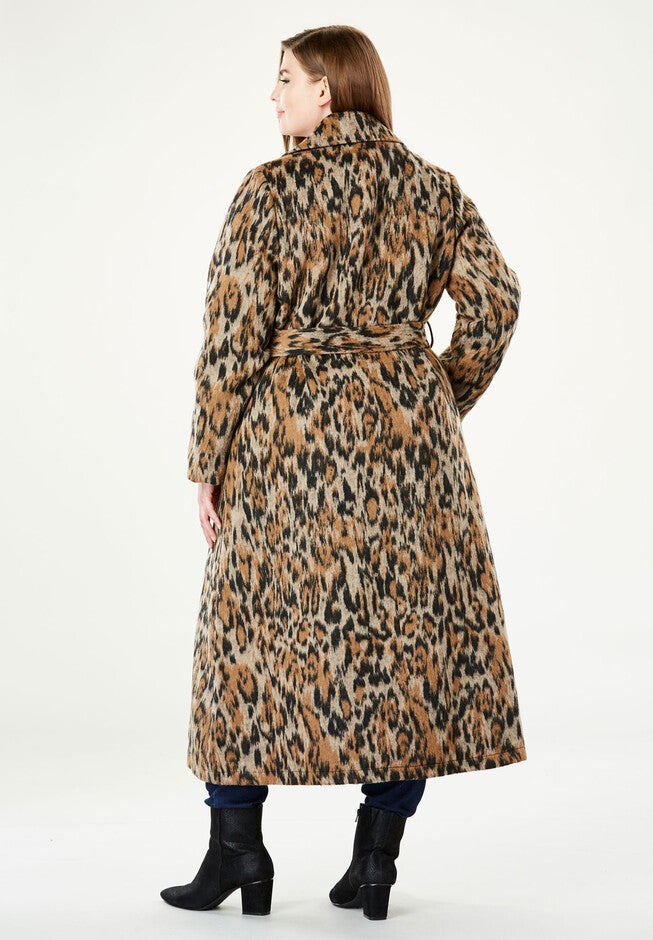 Wool-Blend Wrap Coat, , on-hover image number 1