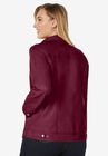 Denim Style Leather Jacket, , on-hover image number null