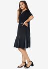 Ponte Fit & Flare Dress, , alternate image number null