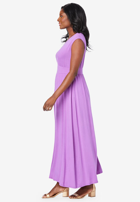 V-Neck Maxi Dress, , alternate image number null