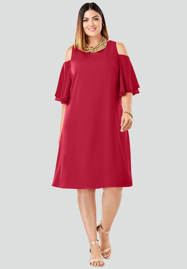Cold Shoulder Dress, , alternate image number null