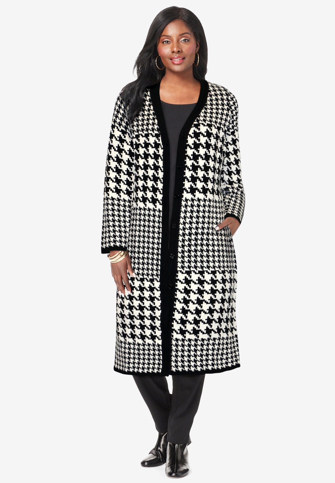 Jacquard duster coat discount