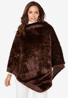 Faux Fur Poncho, MINK, hi-res image number null