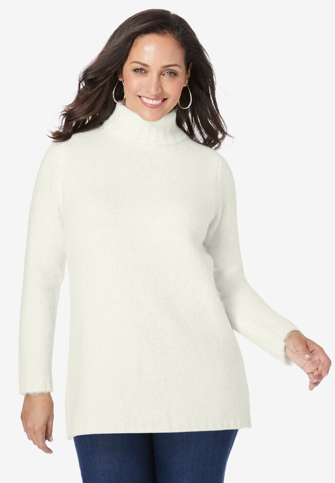 Mohair Turtleneck, IVORY, hi-res image number null