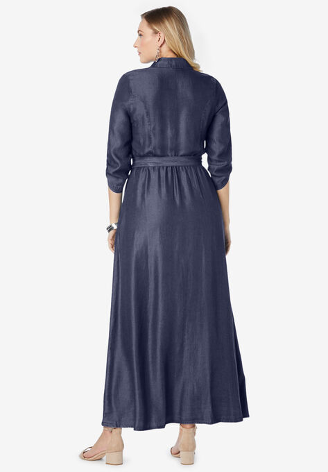 Denim Maxi Dress, , on-hover image number null