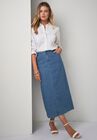 True Fit Denim Skirt, , alternate image number null