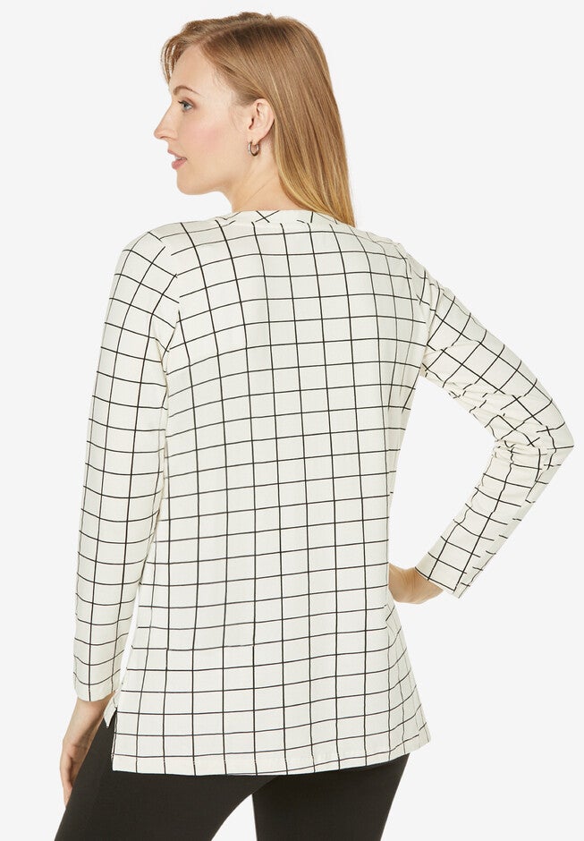 Hi-Low Popover Tunic, , on-hover image number 1
