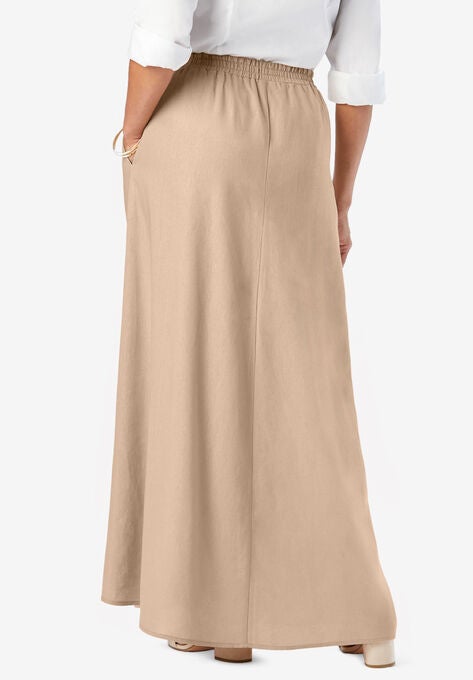Linen Maxi Skirt, , on-hover image number null