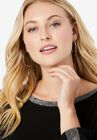 Boatneck Shimmer Tunic, , alternate image number null