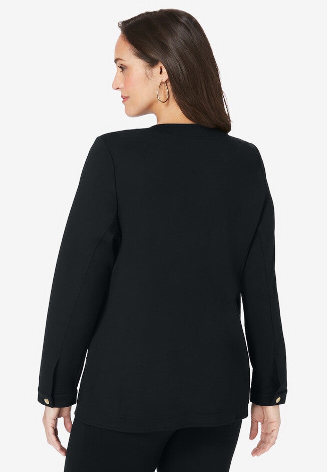 Military Ponte Jacket, , on-hover image number 1