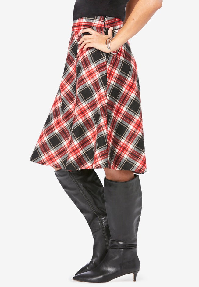 Wool-Blend Skirt, , alternate image number 2