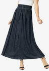 Chambray Maxi Skirt, , hi-res image number null