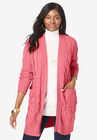 Cable Duster Sweater, TEA ROSE, hi-res image number null