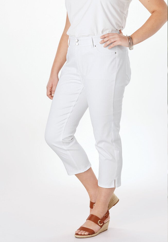 JL Sculpt Denim Capri Pant, , alternate image number null