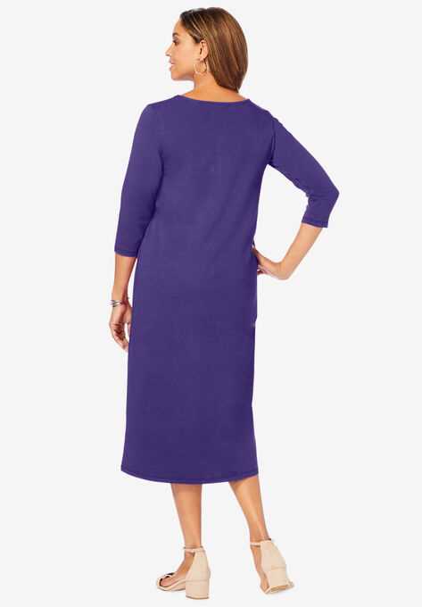 Knit T-Shirt Dress, , on-hover image number null