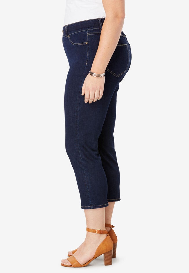 JL Sculpt Denim Capri Pant, , alternate image number null
