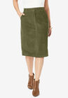 Corduroy Skirt, DARK OLIVE GREEN, hi-res image number null