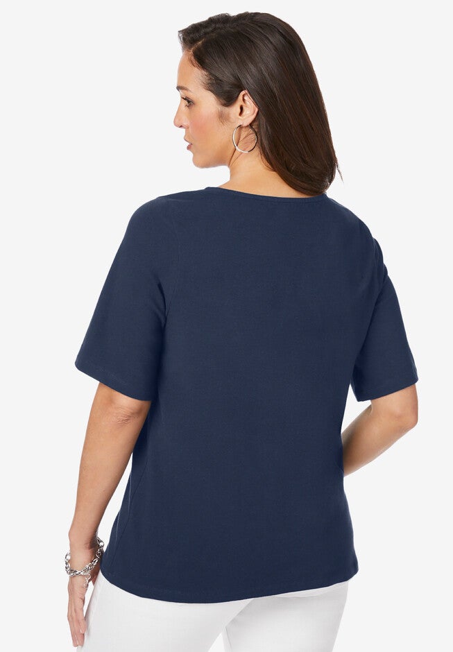 Lace Up Tee, , on-hover image number 1