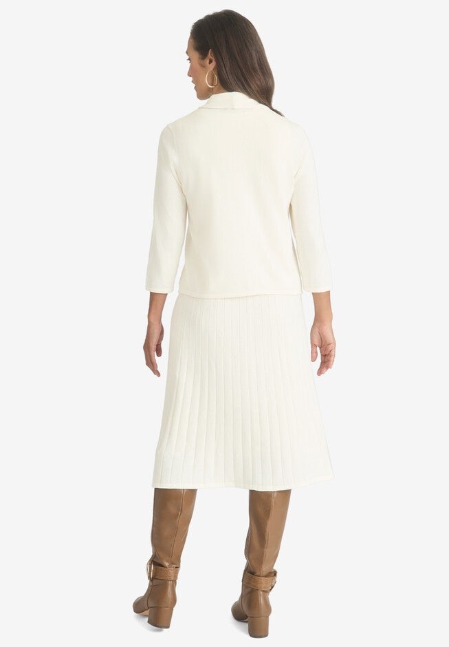 2-Piece Sweater Jacket Dress, , on-hover image number null