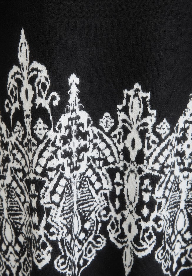 Jacquard Sweater Dress, , alternate image number 3