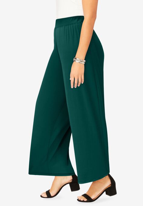 Knit Palazzo Pant, , alternate image number null