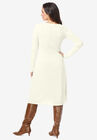 Cotton Ribbed Sweater Dress, , on-hover image number null