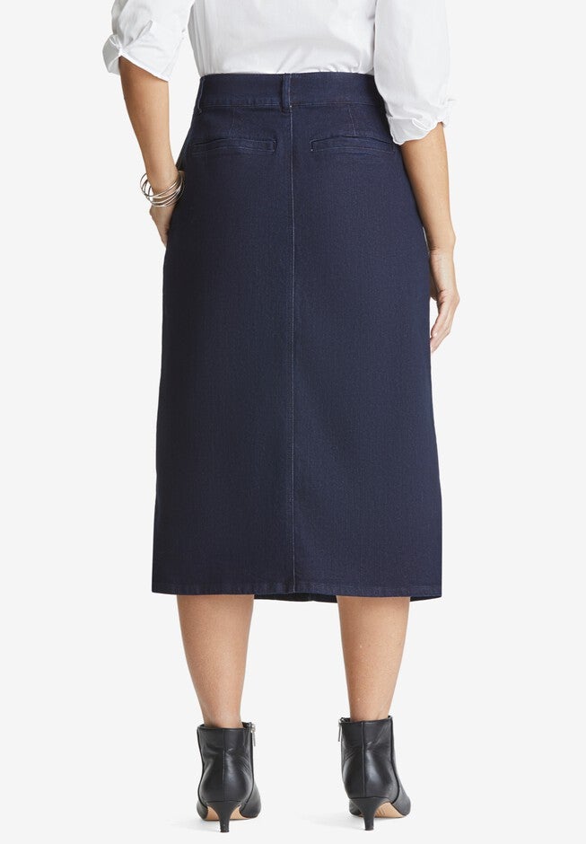 Refined Denim Skirt, , on-hover image number null