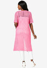 Scalloped Crochet Sweater Duster, , on-hover image number null