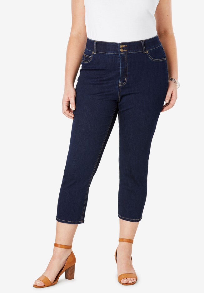 JL Sculpt Denim Capri Pant, INDIGO, hi-res image number null