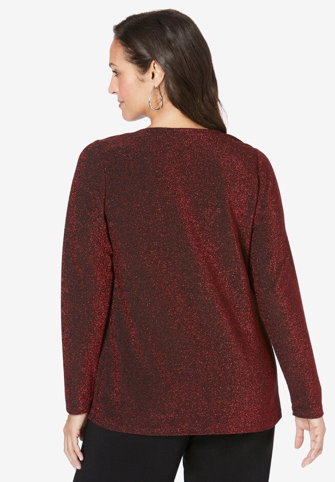 Shimmer Cowl Neck, , on-hover image number 1