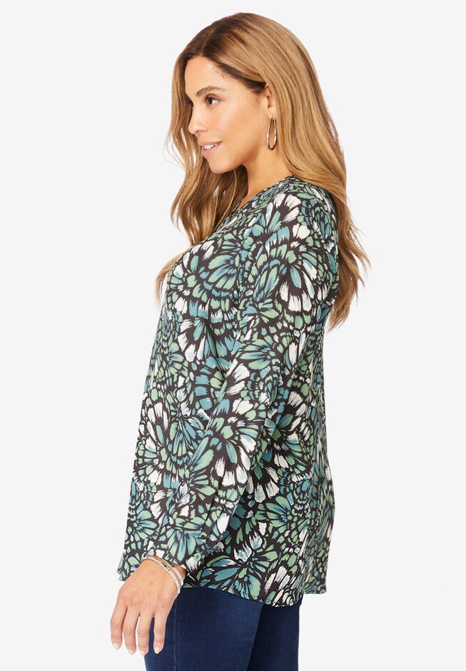 V-Neck Blouse, , alternate image number null