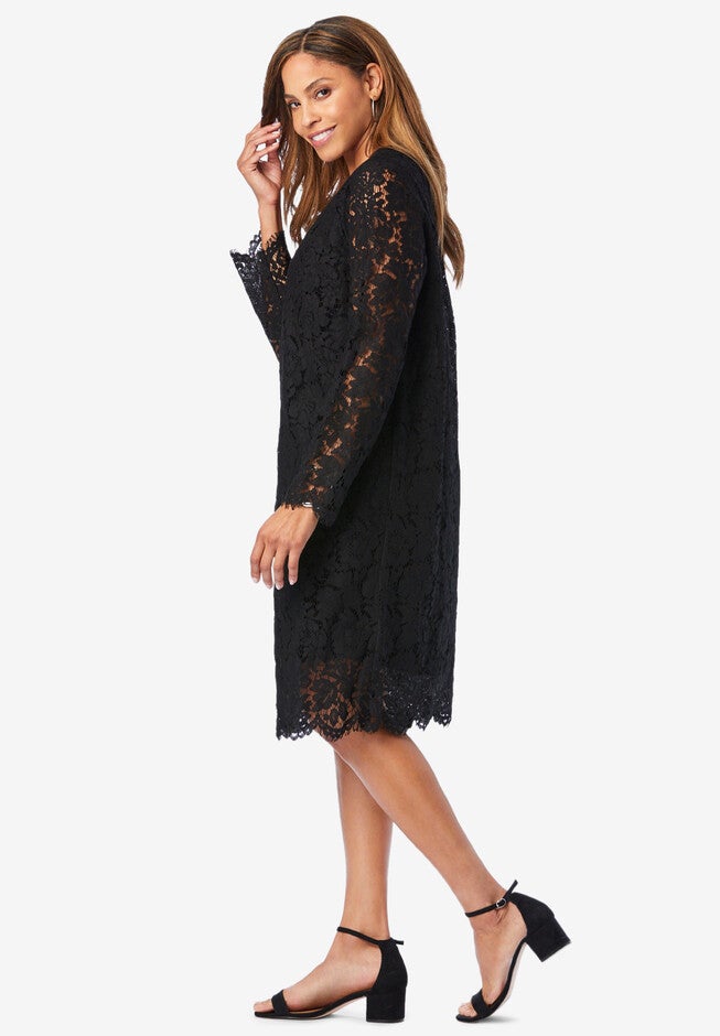 2-Piece Lace Jacket Dress, , alternate image number 2