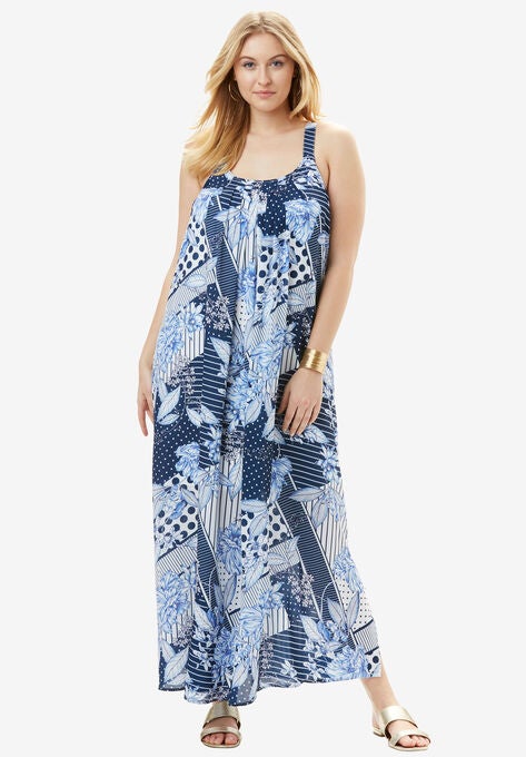 A Line Tank Maxi Dress Plus Size Casual Dresses Fullbeauty