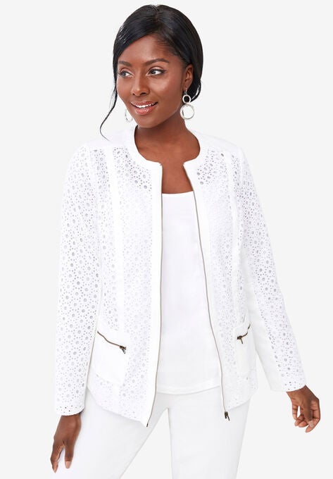 Eyelet Jacket, , hi-res image number null