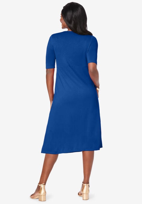 Pleated Tunic Dress, , on-hover image number null