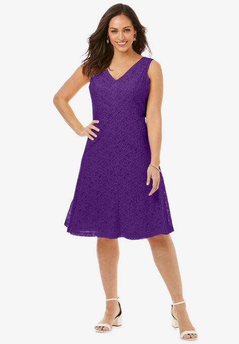 Lace Dress, PURPLE ORCHID, hi-res image number null