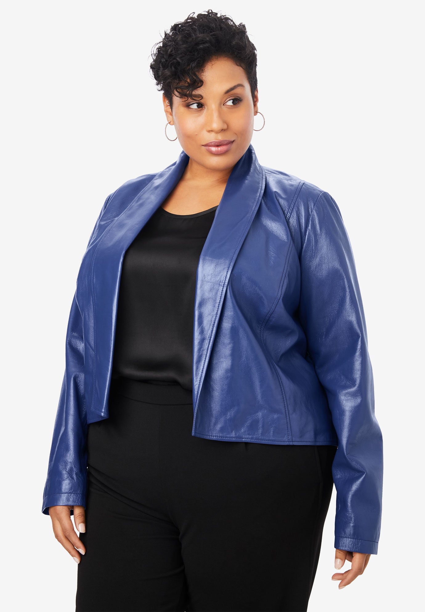 Jessica London Womens Plus Size Peplum Jacket