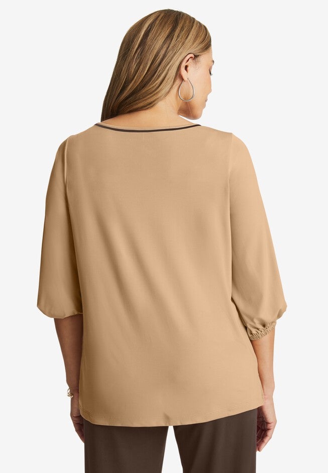 Keyhole Neck Top, , on-hover image number null