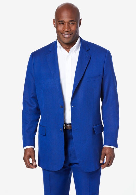KS Island™ Linen Blend Two-Button Suit Jacket, NEW NAVY, hi-res image number null