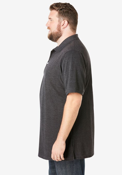 Longer-Length Shrink-Less™ Piqué Polo Shirt, , alternate image number null