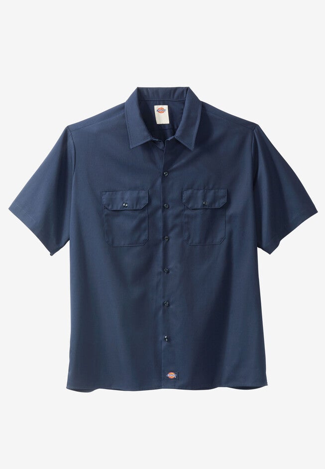 Dickies® Woven Work Shirt , DARK NAVY, hi-res image number 0