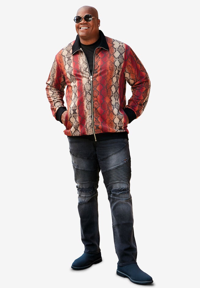 MVP Collections® Animal Print Bomber Jacket, , alternate image number 2