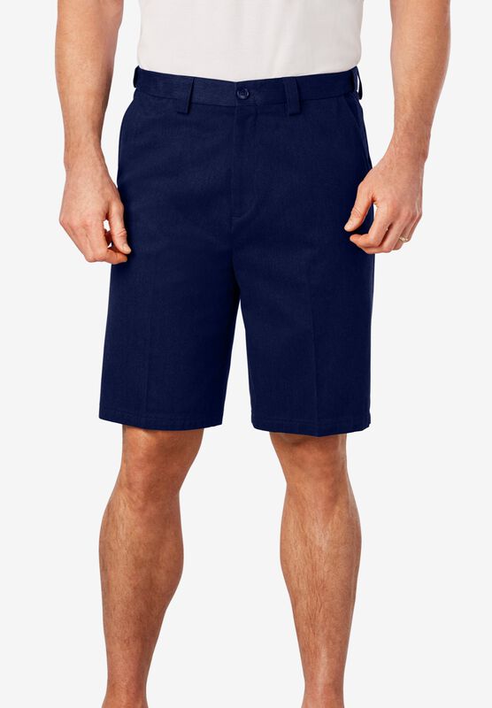 KingSize Mens Big /& Tall Wrinkle-Free Expandable Waist Pleat Front Shorts