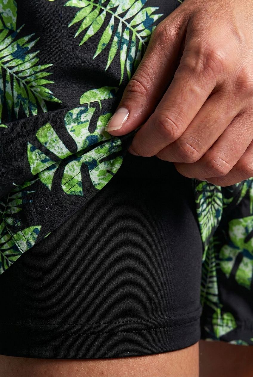 8 inches Swim Trunks with Super Stretch Liner, CAMO LEAF, alternate image number 6