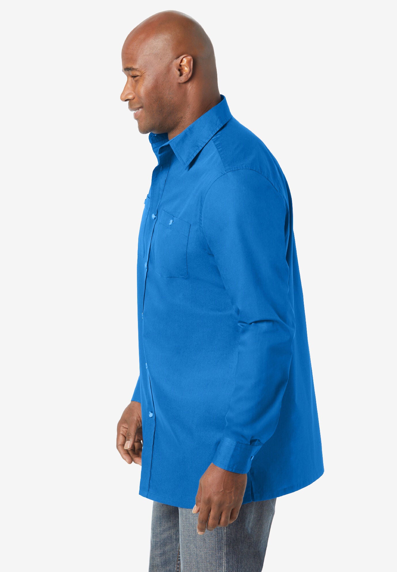 Long-sleeve pocket sport shirt, , alternate image number 2