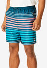 5" Flex Swim Trunks with Breathable Stretch Liner by Meekos, STRIPE, hi-res image number 0