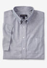 KS SIGNATURE WRINKLE-RESISTANT SHORT-SLEEVE OXFORD DRESS SHIRT, CLASSIC BLUE PINDOT, hi-res image number null